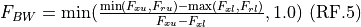 F_{BW} = \min(\frac{\min(F_{xu}, F_{ru}) - \max(F_{xl}, F_{rl})}{F_{xu} - F_{xl}}, 1.0) \text{ (RF.5)}