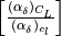 \left[ \frac{(\alpha_{\delta})_{C_{L}}}{(\alpha_{\delta})_{c_{l}}} \right]