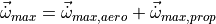 \vec{\dot{\omega}}_{max} &= \vec{\dot{\omega}}_{max, aero} + \vec{\dot{\omega}}_{max, prop}